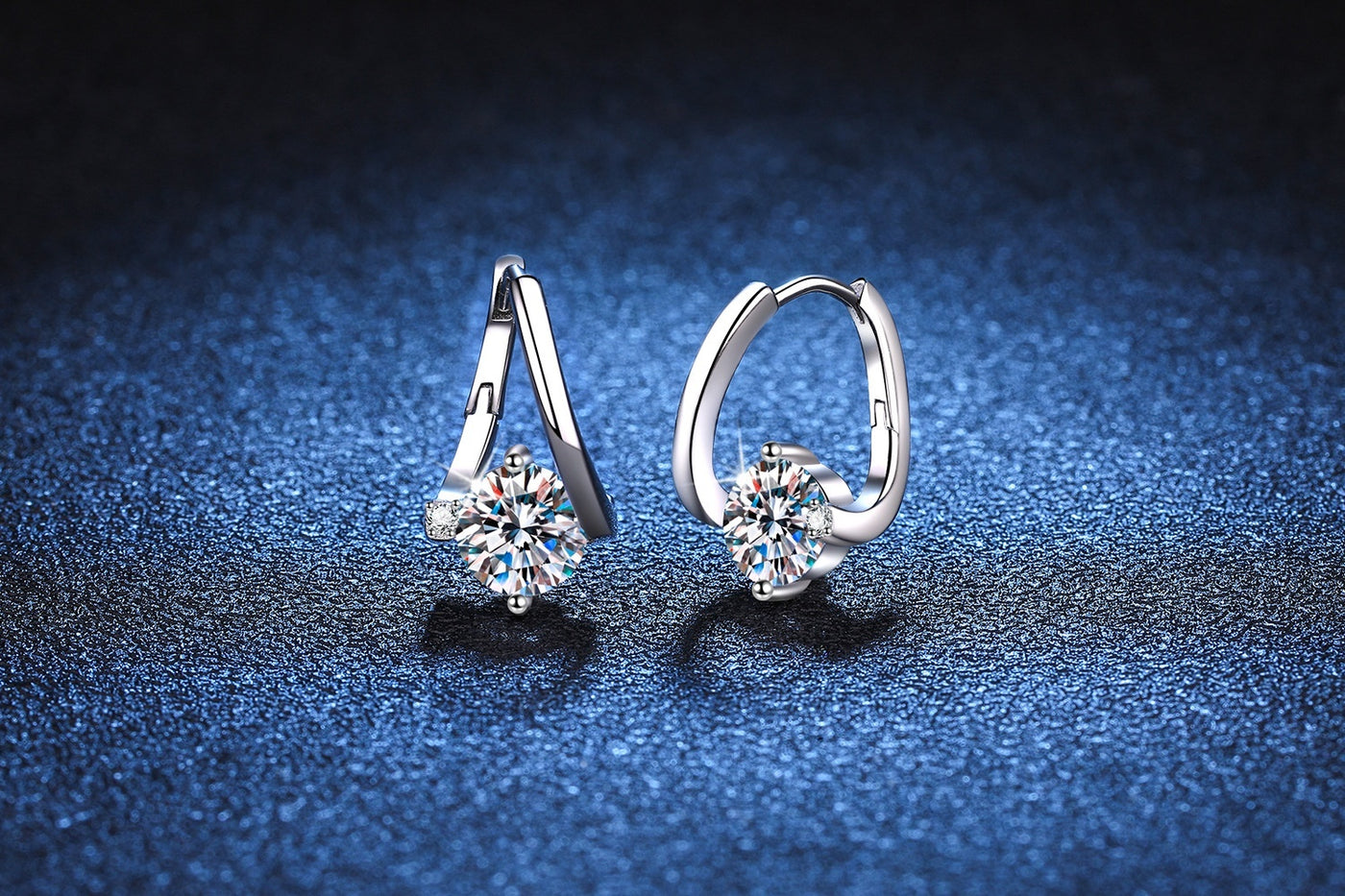 925 Sterling Silver Moissanite Affordable Luxury Earrings