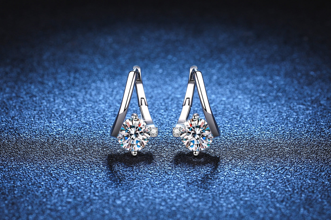 925 Sterling Silver Moissanite Affordable Luxury Earrings