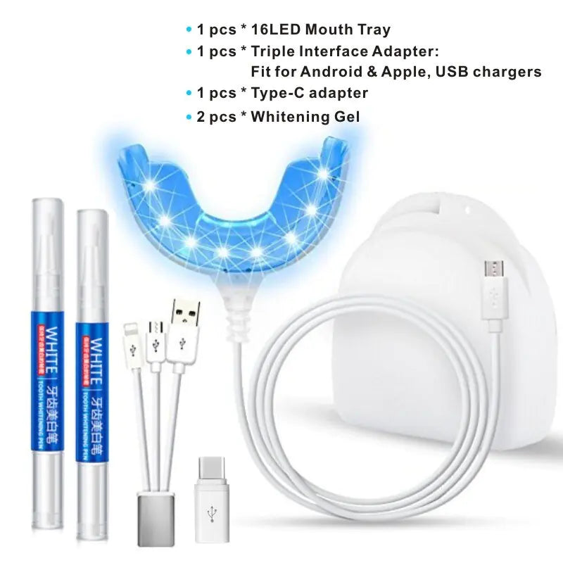 Kit de blanqueamiento dental con luz azul