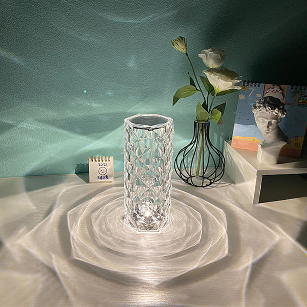 Nordic Crystal Lamp with Touch Dimming