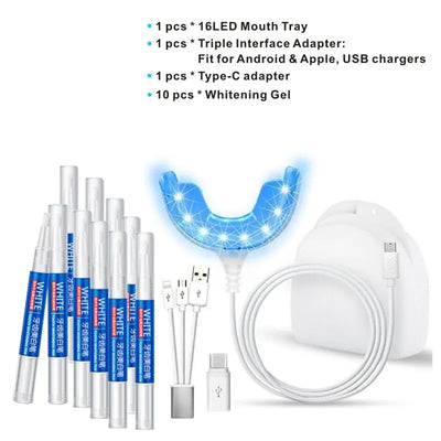 Kit de blanqueamiento dental con luz azul