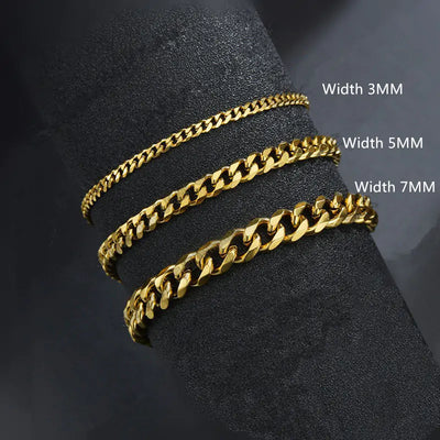 Stainless Steel Trendy Chain Bracelet