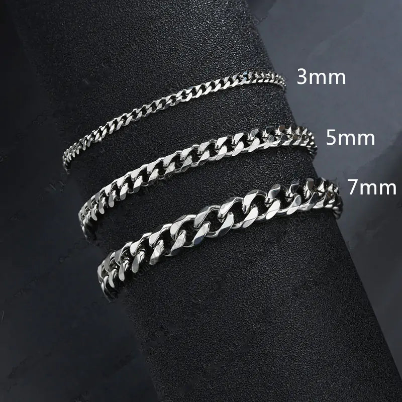 Stainless Steel Trendy Chain Bracelet